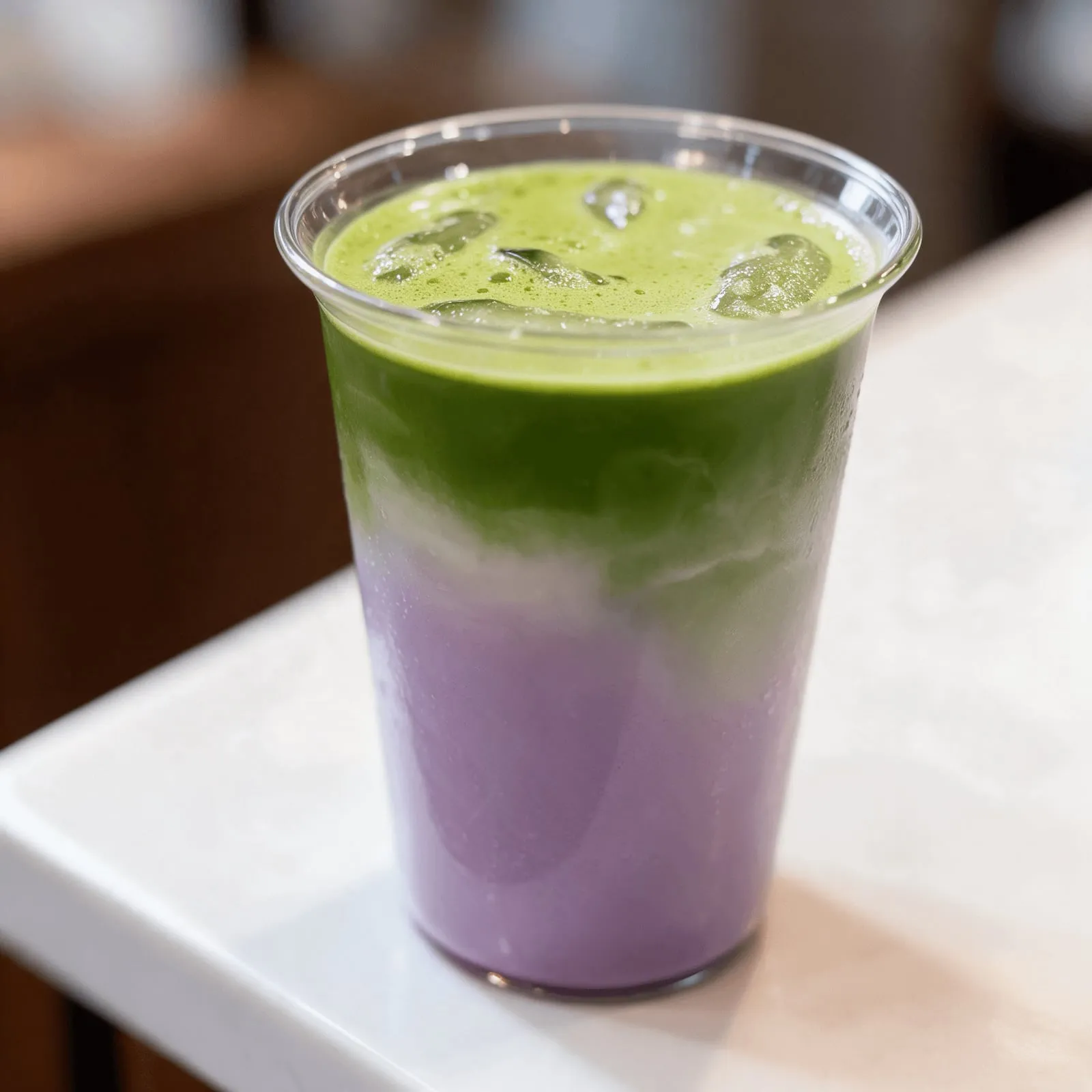 Ube Matcha Latte